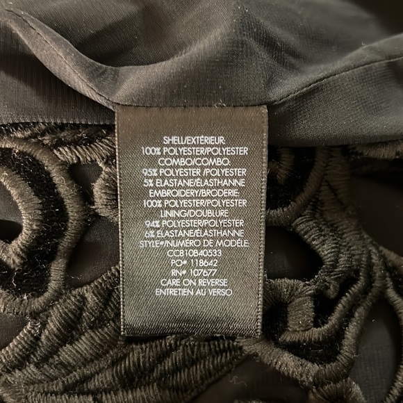 Alice + Olivia Embroidered Lace and Velvet Dress Size 6 - Picture 16 of 16